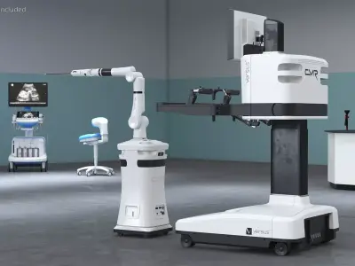 CMR Surgical Versus Rigged for Maya 3D model