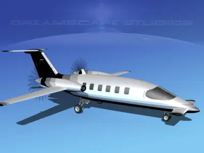 Piaggio Avanti P180 V21 3D model