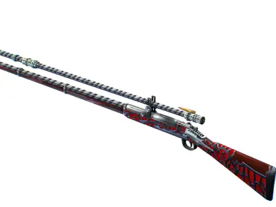 High-precision Sniper Rifle 03 Low-poly 3D model