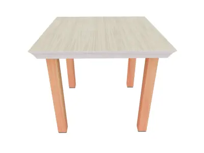 Outdoor Table Low-poly 3D model 13