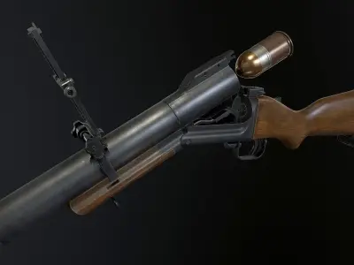 M79 grenade launcher 3D model