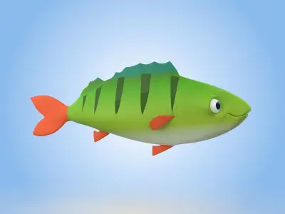 Perch Fish 3D model