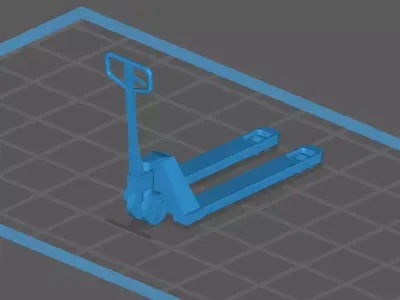 Hand pallet truck Scale Model 1 43 3D print model