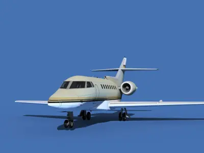 Hawker Siddley 1000 V03 3D model