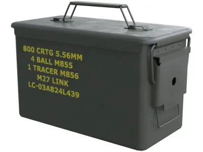 Ammunition Box 1 New Low-poly 3D model