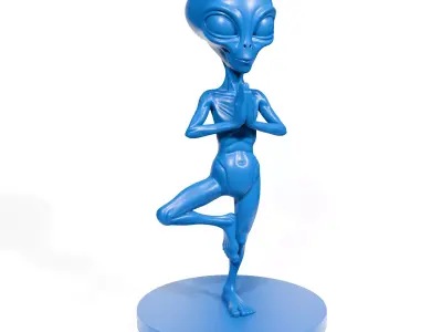 Yoga Alien 3D print model