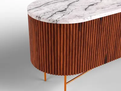 Monaco Extra Large Media Stand Free 3D model