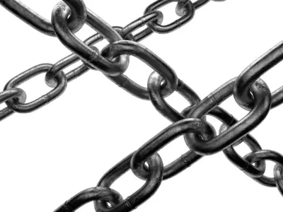 Old chain Low-poly 3D model