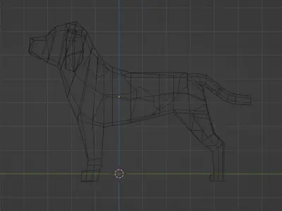 Low Poly Beagle Low-poly 3D model