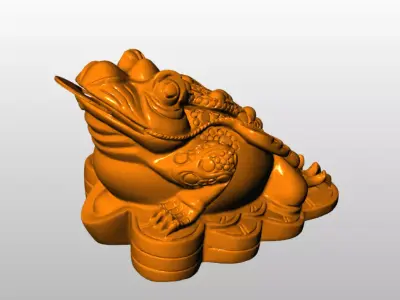 Feng shui money toad 2 Free 3D print model