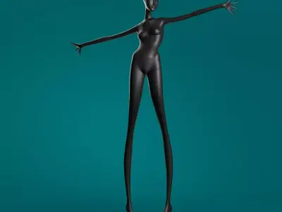 Mannequin 608 coll60 3D model