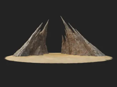 Rock V74 3D model