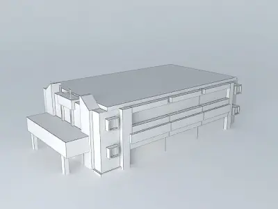 Unsri engineering faculty Free 3D model