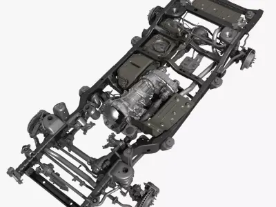 Car Chassis 3D model