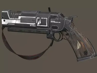 Fatebringer Legendary Hand Cannon 3D Model Low-poly 3D model