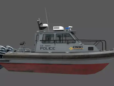SeaArk US Navy Police Low-poly 3D model