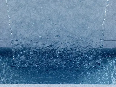 Campania Falling Water Fountain FT-286 3D model