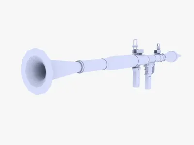 RPG7 Rocket Launcher Low-poly 3D model