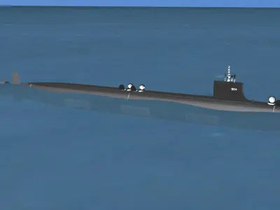 Virginia Class SSGN 804 USS USS Barb 3D model