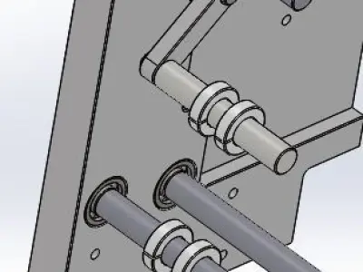 Guide wheel of laminated machine module 3D model