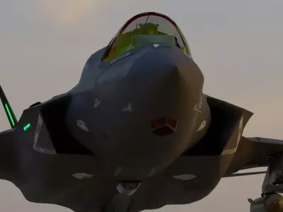 Lockheed Martin F-35B Lightning II  -  NOT RIGGED Low-poly 3D model