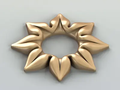 Round rosette 031 Free 3D model