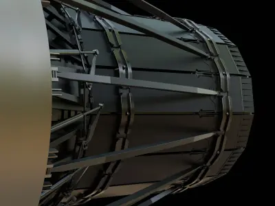 F-15 Engine Nozzle 3D model