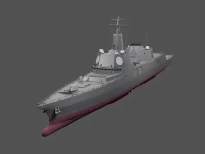 American Next Generation Ship Trump-class Battleship 3D model