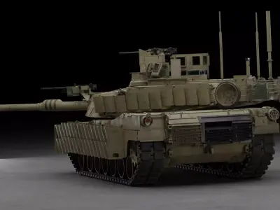 Tank M1A2 SEP 2 Abrams 3D Model 3D model