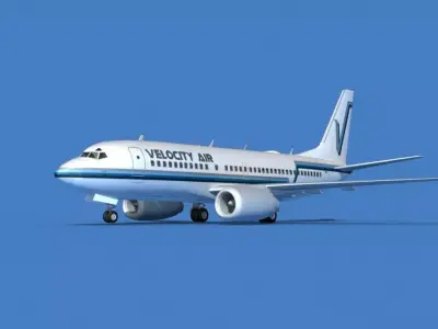 Boeing 737 MAX 7 Velocity Air 3D model