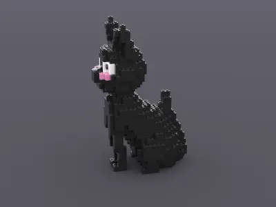Lego Cat 3D model