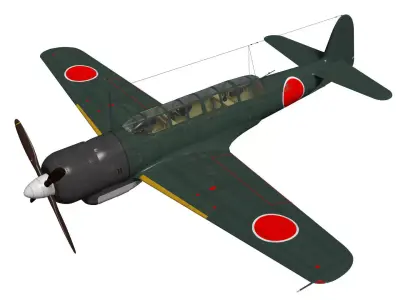 Nakajima C6N Saiun Kai MYRT 3D model
