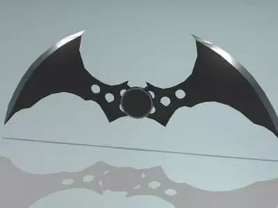 Batarang 3d max Low-poly 3D model
