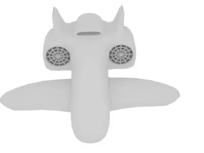 Cp Spaceship Fighter Low-poly 3D model