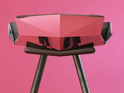 Z-Chair bar stool Free 3D model
