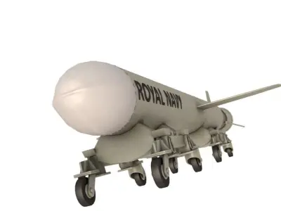 Royal Navy Missile 3D model