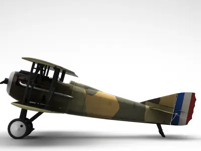 Spad XIII 1918 3D model