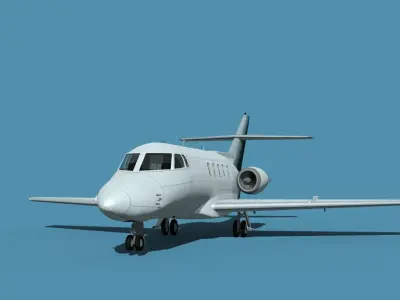 British Aerospace 125 Dominie V08 3D model