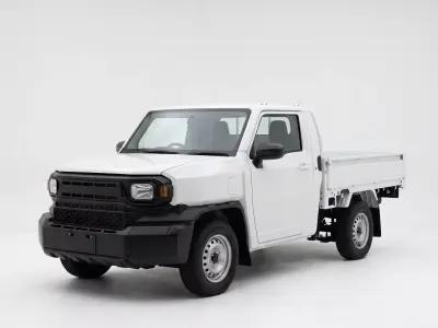 Toyota Hilux Champ Flatbed Pickup Truck Low-poly 3D model