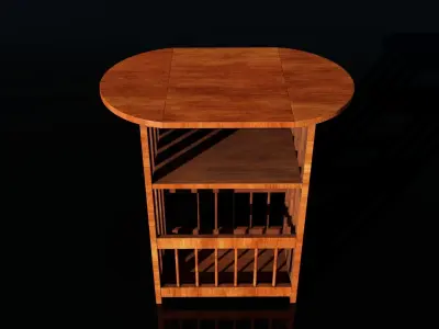 Wooden Table Free 3D model order