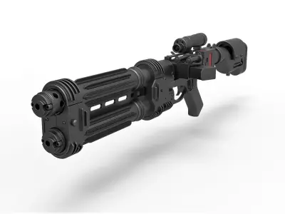 Shore trooper Blaster E-22 from Star Wars Rogue One 3D model