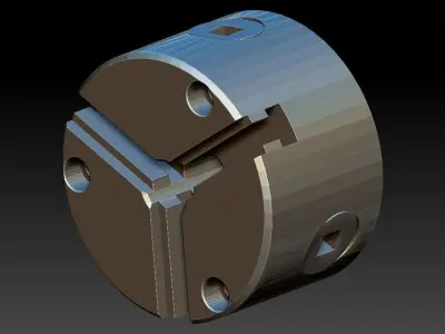 3 JAW CHUCK Free 3D model