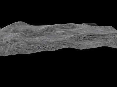 Blanket striped cloth Free 3D model