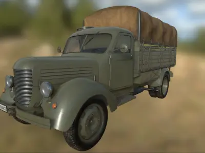 Praga Military Truck Randal PBR 3D model