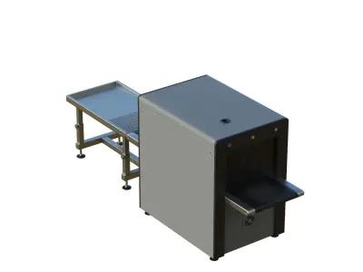 Airport X-ray Conveyer Low-poly 3D model