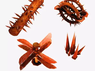 Dungeon Traps Low-poly 3D model