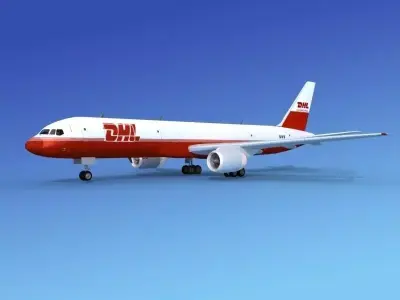 Boeing 757-200 DHL Cargo 3D model