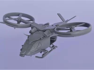 Avatar helicopter 3D print model