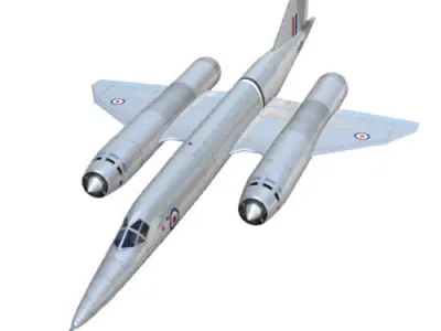 Bristol188 british royal air force fighter jet 3D model