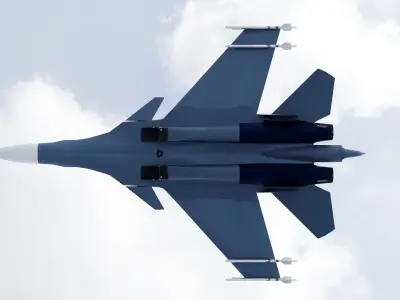 SUkhoi -30 mk Low-poly 3D model